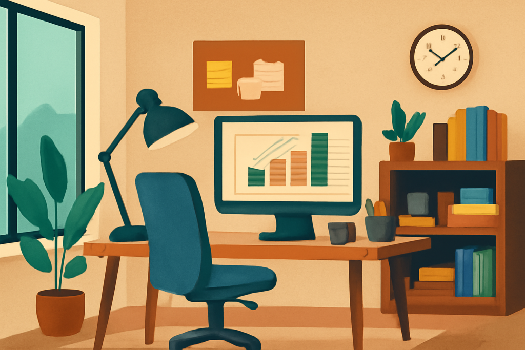 setting up home office 